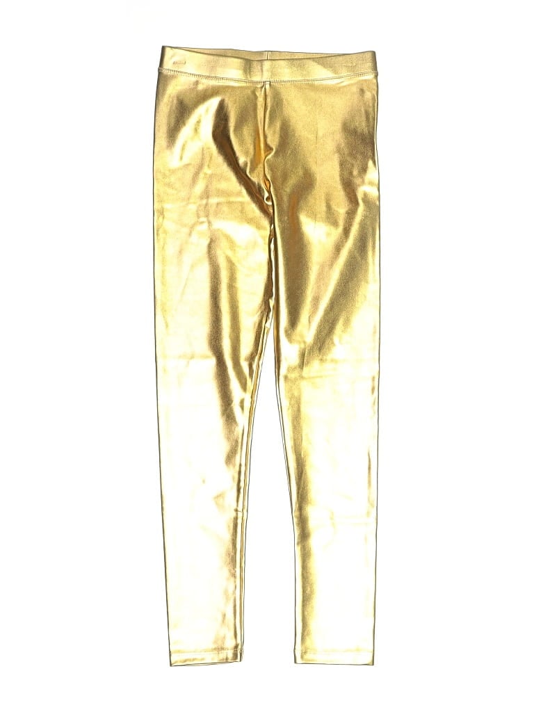 Pre-owned Crewcuts Kids' Casual Pants In Gold