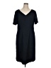 Long Tall Sally Solid Blue Casual Dress Size 16 - photo 1