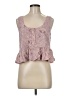 WAYF 100% Rayon Floral Pink Sleeveless Blouse Size M - photo 1