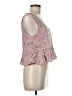 WAYF 100% Rayon Floral Pink Sleeveless Blouse Size M - photo 4