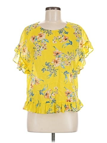 MNG Short Sleeve Blouse (view 1)