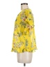 MNG Yellow Short Sleeve Blouse Size 8 - photo 5