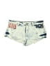 Jalate Print Blue Denim Shorts Size 4 - photo 1