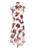 Express 100% Polyester Floral White Cocktail Dress Size M - photo 2
