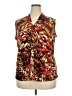 Jones Studio Brown Sleeveless Blouse Size 18 - photo 1