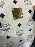 MCM 100% Coated Canvas Argyle Ivory Monogram Visetos Boston Bag  One size - photo 4