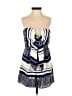 Lulus 100% Polyester Stripes Blue Romper Size S - photo 1