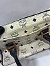 MCM 100% Coated Canvas Argyle Ivory Monogram Visetos Boston Bag  One size - photo 5