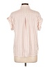 Eden & Olivia 100% Polyester Stripes Pink Short Sleeve Blouse Size L - photo 2