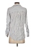 Per Se 100% Rayon Stripes Blue Long Sleeve Button-Down Shirt Size S - photo 2