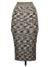 ATM Chevron-herringbone Gray Silk Skirt Size S - photo 2