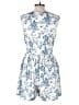 Cider Floral Blue White Cocktail Dress Size L - photo 2