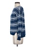 360 Sweater 100% Linen Blue Long Sleeve Top Size XS - photo 5