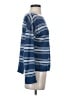 360 Sweater 100% Linen Blue Long Sleeve Top Size XS - photo 4