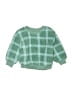Cat & Jack 100% Recycled Polyester Checkered-gingham Green Pullover Sweater 9-12 MO / 12 MO - photo 1
