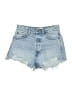 Zara Blue Denim Shorts Size 6 - photo 1