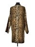 Newport News 100% Polyester Animal Print Gold Coat Size M - photo 2
