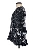 French Connection Floral Black 3/4 Sleeve Blouse Size M - photo 5