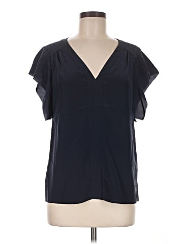 Rebecca Taylor Short Sleeve Silk Top (view 1)