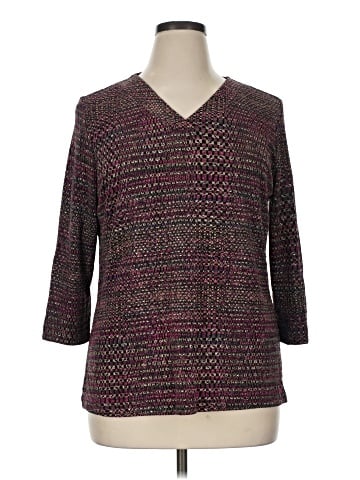 Laura Ashley 3/4 Sleeve Top (view 1)