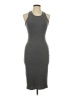 Say What? Solid Gray Cocktail Dress Size L - photo 1