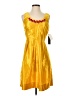 Miss Sixty 100% Polyester Yellow Cocktail Dress Size 4 - photo 1