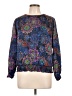 Glamour 100% Polyester Blue Long Sleeve Blouse Size 10 - photo 1
