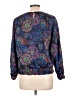 Glamour 100% Polyester Blue Long Sleeve Blouse Size 10 - photo 2