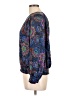 Glamour 100% Polyester Blue Long Sleeve Blouse Size 10 - photo 5