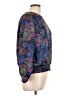 Glamour 100% Polyester Blue Long Sleeve Blouse Size 10 - photo 4