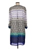 Luxology 100% Polyester Print Blue Casual Dress Size 12 - photo 2
