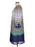 Luxology 100% Polyester Print Blue Casual Dress Size 12 - photo 5