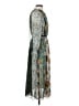 Zara Basic 100% Polyester Print Teal Cocktail Dress Size XS - photo 4