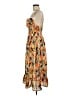 Unbranded Print Orange Casual Dress Size 29 waist - photo 5