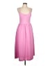 Timing Solid Pink Casual Dress Size L - photo 1