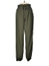 Ci Sono Solid Green Casual Pants Size M - photo 1