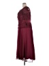 Let's 100% Polyester Burgundy Cocktail Dress Size 4X - photo 5