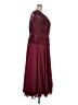 Let's 100% Polyester Burgundy Cocktail Dress Size 4X - photo 4