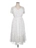 Torrid 100% Polyester Polka Dots White Casual Dress Size 1X Plus (1) - photo 1