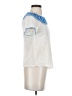 THML White Short Sleeve Blouse Size XS - photo 4