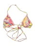 Tiger Mist Print Pink Swimsuit Top Size S - photo 2