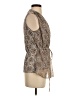 St. John's Bay 100% Polyester Brown Sleeveless Blouse Size S (tall) - photo 4