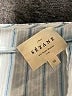 Sézane 100% Cotton Stripes Blue Short Sleeve Blouse Size 36 waist - photo 6