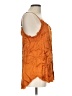 Allison Joy 100% Rayon Orange Sleeveless Blouse Size L - photo 4