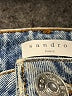 Sandro Blue Denim Skirt Size Sm (1) - photo 4