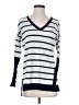 Fate 100% Cotton Stripes White Pullover Sweater Size XS - photo 1