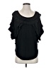 MONORENO Black Short Sleeve Blouse Size S - photo 1