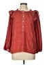 Max Studio 100% Polyester Red 3/4 Sleeve Blouse Size L - photo 1