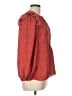 Max Studio 100% Polyester Red 3/4 Sleeve Blouse Size L - photo 4