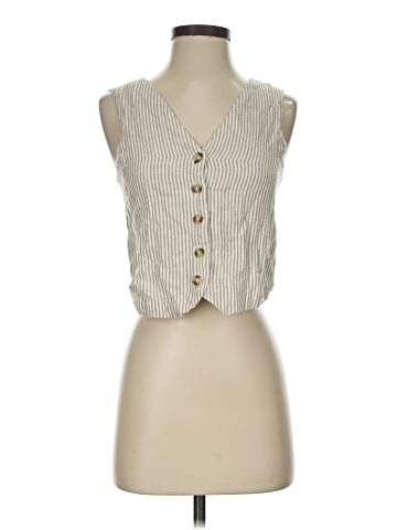 MNG Sleeveless Button-Down Shirt (view 1)